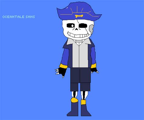 Pixilart Oceantale Sans My Style By Spencerwolfdog