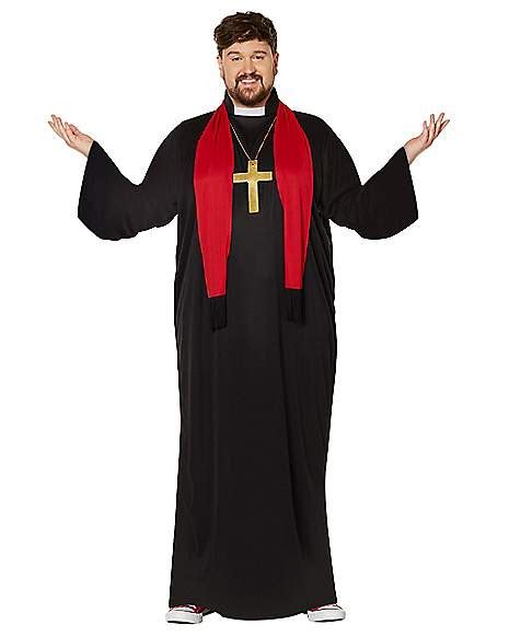 Adult Priest Plus Size Costume Spencers