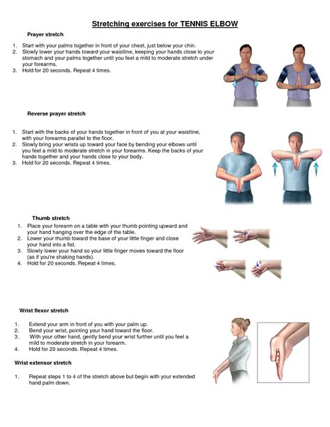 Stretching Exercises For Tennis Elbow Tennis Elbow Stretches