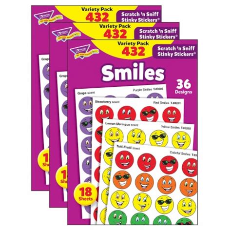 Trend Enterprises Trend Smiles Stinky Stickers Variety Pack
