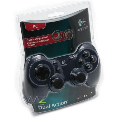 Gamepad Logitech Dual Action Azulpreto 963292 0403 Waz