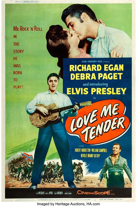 Love Me Tender 20th Century Fox 1956 Poster 40 X 60 Style Lot