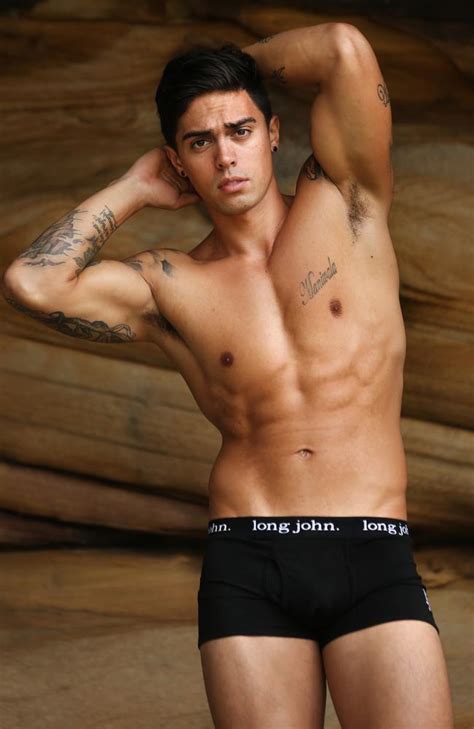 Justice Crew Star John Pearce Designs And Models His Own Undies Range Daily Telegraph