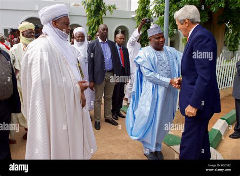 U S Secretary Of State John Kerry Listens As Sultan Muhammadu Sa’ad Abubakar Delivers Remarks