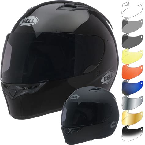 It protects the rider's head during impacts if an accident occurs during riding: Bell Qualifier Solid Motorcycle Helmet & Visor - Full Face ...
