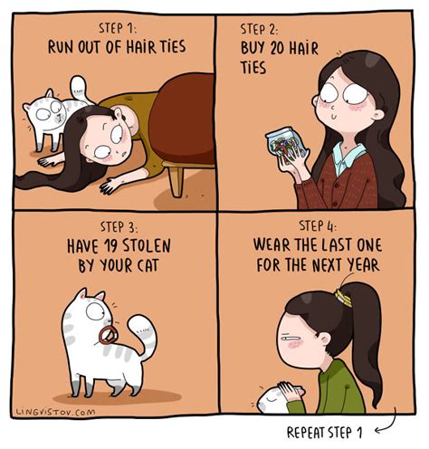 Every Cat Owners Life Perfectly Illustrated In 40 Funny Comics Demilked