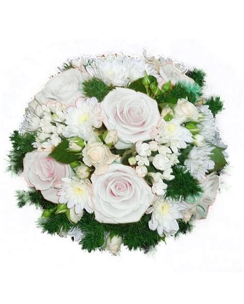 Букет от бели цветя Доставка на цветя Варна Бутик Лилия