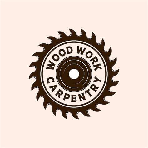 Premium Vector Woodwork Vector Illustration Logo Design Wood And Saw