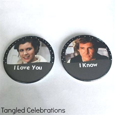 Star Wars Princess Leia And Han Solo I Love You Etsy