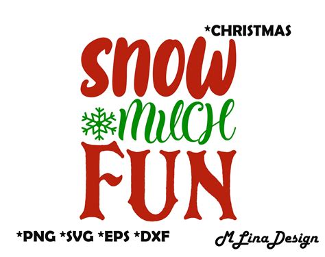 Snow Much Fun Vector Graphic Design In Svg Png Eps Dxf For Etsy