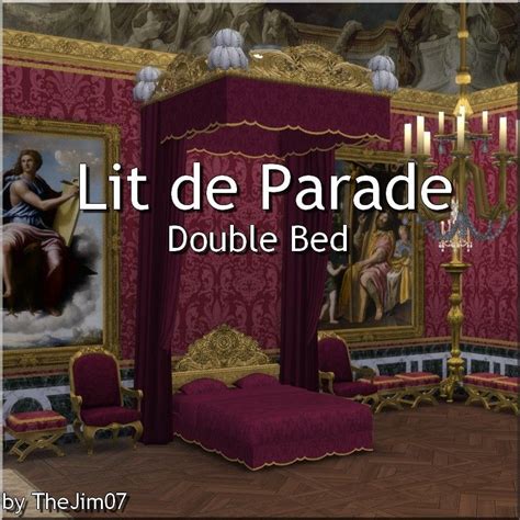 Rococo Sims 4 Finds — Modthesims Lit De Parade Two Versions Rococo