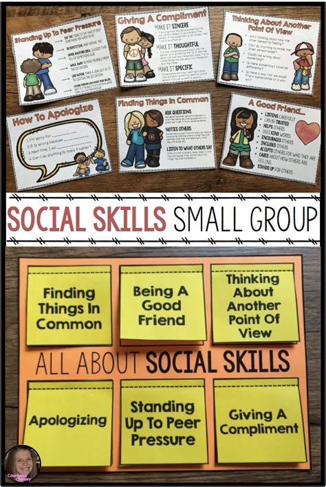 Social Skills Activities For Counseling Small Group Lessons No Prep