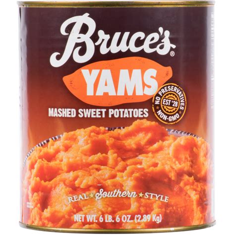Bake in the preheated oven 25 minutes, or until sweet potatoes are tender and marshmallows have melted. Bruce's #10 Can Mashed Sweet Potatoes - 6/Case