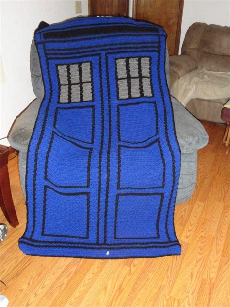 Doctor Who Blanket Crochet Patterns Make It Dr Who Tardis Blanket