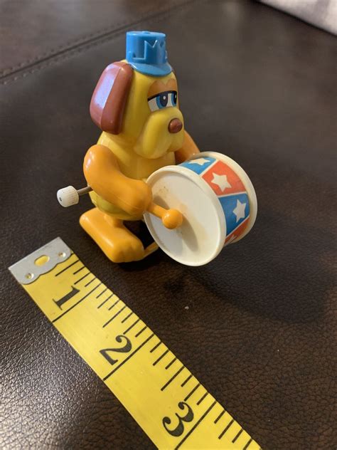 Tomy Not So Grand Band Windup Toy Marching Band Dog With Drumworks