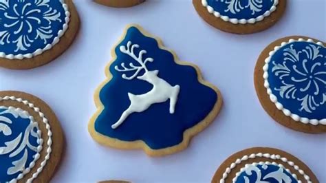 Decorated candy cookies and free kopykake template. How To Decorate Christmas Cookies - YouTube