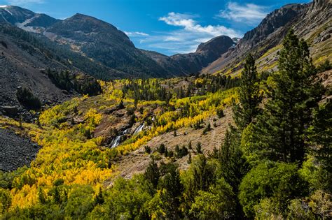 Waterfall Hike Lundy Canyon California Fall Color