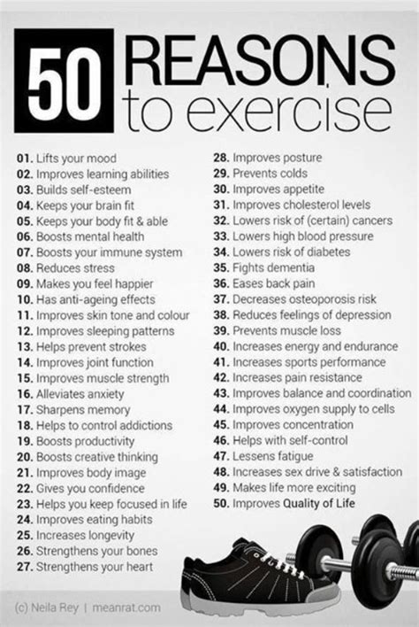 50 Reasons To Exercise Fitness Motivation Quotes Health Fitness