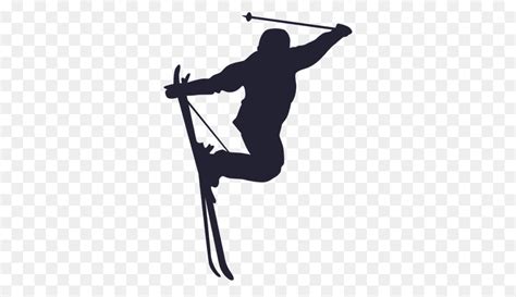 Skiing Clip Art Silhouette Wall Decal Skiing Png Download 800800