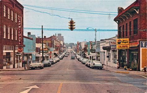 Dothan 1960 Main Street Street View Dothan Bw Photo All Over The