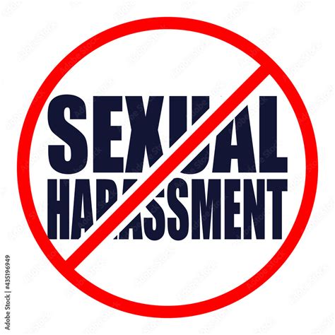 Contrast Inscription Stop Sexual Harassment Campaign Against Sexual Harassment Graphic Female
