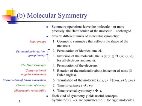 Ppt A Iii Molecular Symmetry And Group Theory Powerpoint
