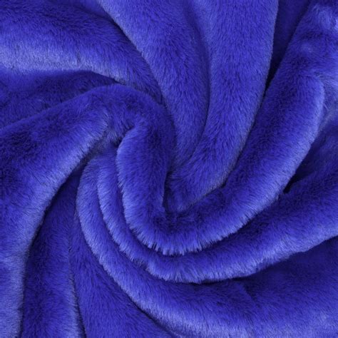 Faux Fur Fabric Royal Blue