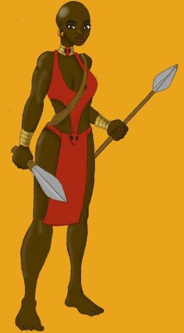 African Lady Warrior African Warrior African Lady Warrior Woman
