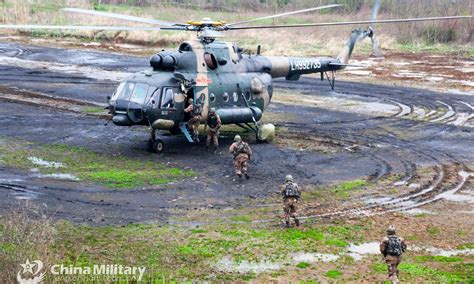 Soldiers Fast Rope From Transport Helicopter Global Times