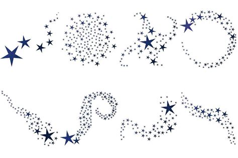 Navy Swirling Stars Clipart By Fantasy Cliparts Thehungryjpeg