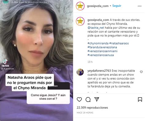 ¿qué Fue Lo Que Dijo Natasha Araos De Su Ex Chyno Miranda
