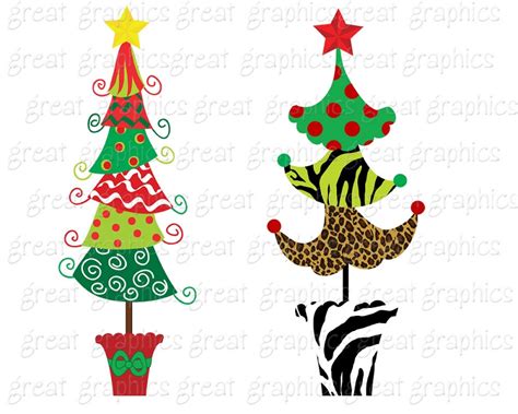 Printable Christmas Tree Clip Art