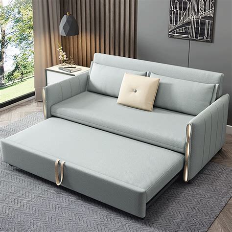 1980mm Full Sleeper Storage Sofa Cottonandlinen Upholstered Convertible
