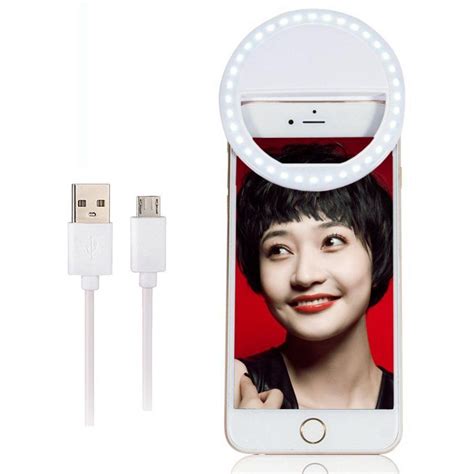 Rechargeable Selfie Light Iruiyingo Led Lighted Ringlight 3 Level Brightness Mini