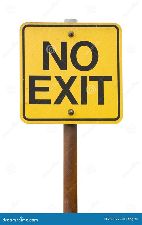 No Exit Sign Stock Photography Image 2893272