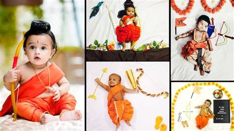 Shri Ram Navami Theme Baby Photoshoot Ideas Sriramanavami Theme Baby