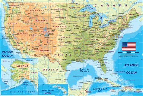 Map Of Usa Physically Map In The Atlas Of The World World Atlas