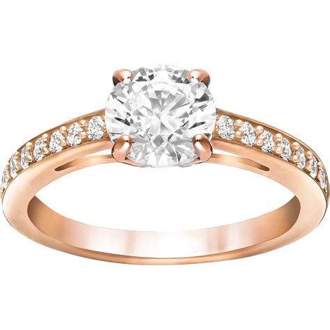 Swarovski Damen Ring Attract Metall Swarovski Kristalle Gr55