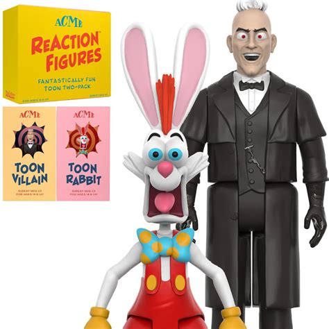 Who Framed Roger Rabbit Roger Rabbit And Judge Doom Inch ReAction Figure Pack SDCC