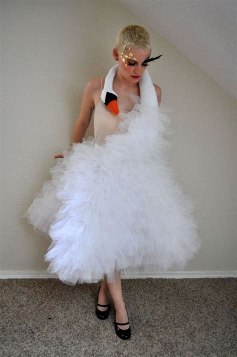 Custom Made Bjork Swan Party Dress Special Event Halloween Costume