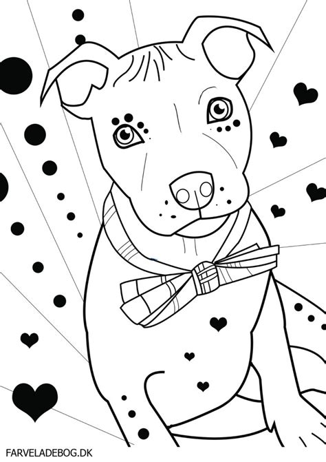Pitbull Dog Coloring Pages At Free Printable