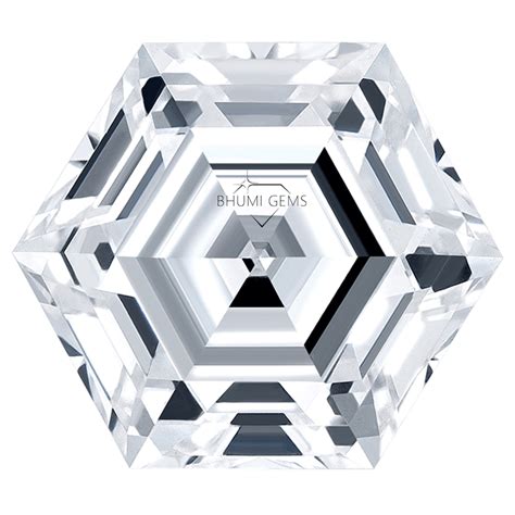 2ct 25ct Hexagon Shape Colorless Moissanite Loose Diamond Etsy