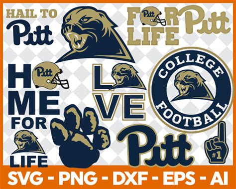 Pittsburgh Panthers Svgsvg Files For Silhouette Files For Cricut Svg