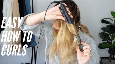 Curl Your Hair With Ghd Straightener For Beginners Youtube