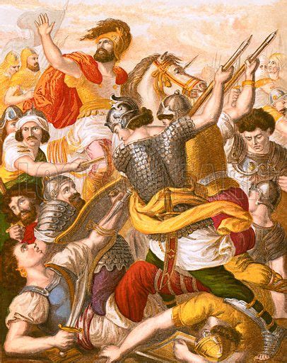 Joshuas Defeat Of The Amorites Stock Image Look And Learn