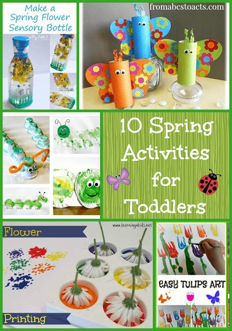 10 Spring Activities For Toddlers From Abcs To Acts Spring