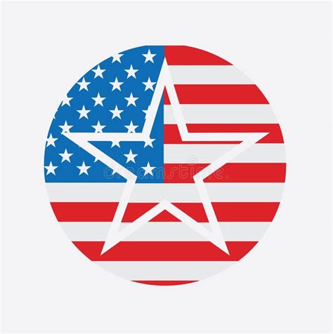 Logotipo Del Símbolo De Los Estados Unidos De América De La Estrella