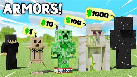 Minecraft But I Can Buy Armors Youtube