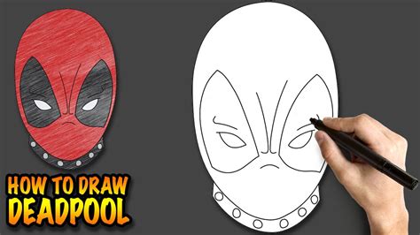 How To Draw Deadpool Easy Step By Step Drawing Lessons For Kids Youtube