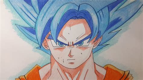 Como Dibujar A Goku Ssj Dios Azul Reverasite